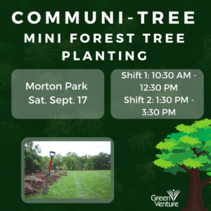 "Commui-tree Mini Forest Tree Planting" with description of event