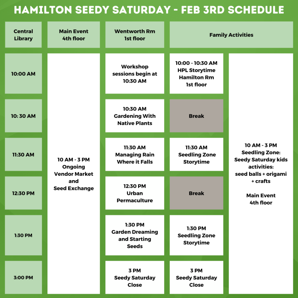 Seedy Saturday 2024 Green Venture